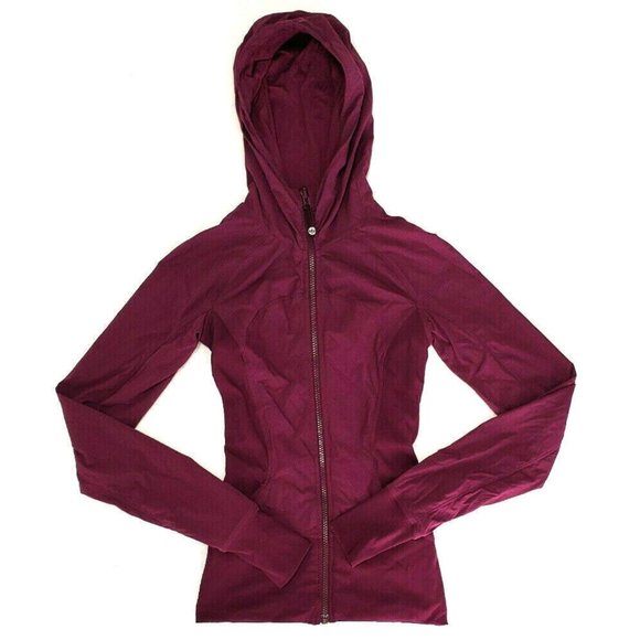Lululemon Womens In Flux Burgundy Purple Jacket 2 - Picture 2 of 4